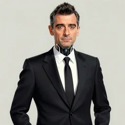 portrait of an absurdly beautiful rowan atkinson, graceful, sophisticated, fashionable cyberpunk mechanoid, hyperdetailed illustration by irakli nadar and alexandre ferra, volumetric lighting, celtic fantasy art, psychedelic, intricate, hyper detailed, smooth, vibrant aura, intricate linework, white porcelain skin, faberge, coral
