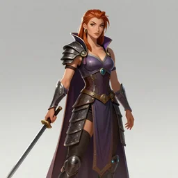Fearsome warrior queen, Dan DeCarlo style, concept art, smooth, sharp focus, illustration, cartoon style illustration