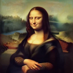 a painting of Joe Biden, inspired by the Mona Lisa,