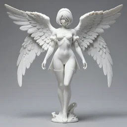 a full - frame photograph of a full - body perfect porcelain ominous angel, porcelain angel rendition. nier : automata clothed angel concept art design, feminine angel. artstation!!!