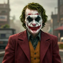 The Joker in Red Dead Redemption 2, 4K, detailed