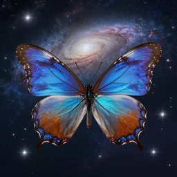 milkyway, butterfly ultrarealism, by georges melies, 8 k
