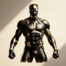 marvel comics black panther stencil