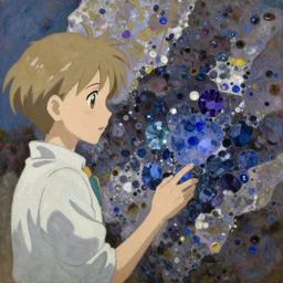 a painting of Phosphophyllite by Claude Monet, from Houseki no Kuni, Anime Land of the Lustrous, Top 25 Fantasy Anime Series, Vアニメ『宝石の国』ティザーPV-0
