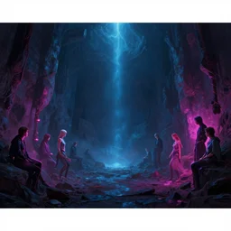 photo environement the second layer of dante's hell, 4 k rtx hdr volume light concept studio matte painting environement digital illustration style artstation artur tarnowski, mihai muscan, marcin tomalak, marta leydy, marcin stepien, charlotte hughes, zuzanna dabrowa neon bioluminiscence