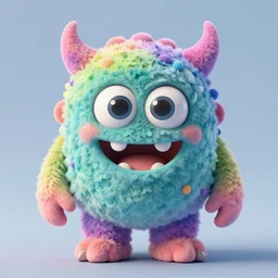 pastel psychedelic monster hyperrealism