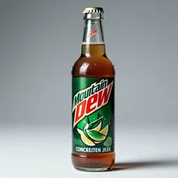 concrete flavored mountain dew, advertising photo, 1987