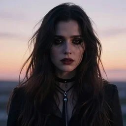 photographic portrait of a stunningly beautiful soulful vulnerable sad emotional gothic female in soft dreamy light at sunset, contemporary fashion shoot, by edward robert hughes, annie leibovitz and steve mccurry, david lazar, jimmy nelsson, breathtaking, 8 k resolution, extremely detailed, beautiful, establishing shot, artistic, hyperrealistic, beautiful face, octane render