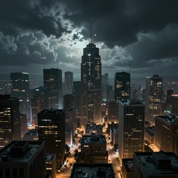 Winnipeg skyline during an alien invasion, unreal 5, DAZ, hyper realistic, octane render, cinematic lighting