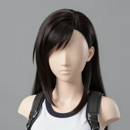 concept art of head and shoulders cosplay of tifa lockhart, trending on artstartion