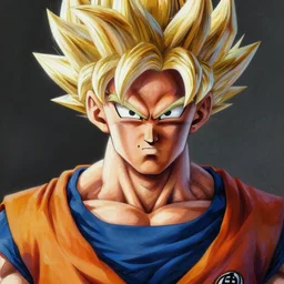 ultra realistic portrait painting of donald trump as super saiyan goku, art by akira toriyama, 4 k, dragon ball artstyle, cel shaded, highly detailed, epic lighting