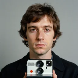 Mugshot Portrait of Damon Albarn, taken in the 1970s, photo taken on a 1970s polaroid camera, grainy, real life, hyperrealistic, ultra realistic, realistic, highly detailed, epic, HD quality, 8k resolution, body and headshot, film still, front facing, front view, headshot and bodyshot, detailed face, very detailed face