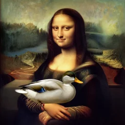 duck as mona lisa