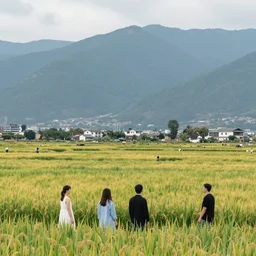 yunnan province, fields landscape, by anato finnstark, by alena aenami, by john harris, by ross tran, by wlop, by andreas rocha