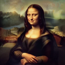 Deadpool as the Mona Lisa