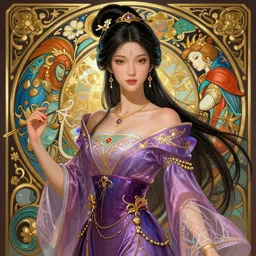 Princess Yue from avatar the last airbender, rich vivid colors, fantasy, intricate, elegant, highly detailed, digital painting, artstation, concept art, matte, sharp focus, illustration, art by Artgerm and Greg Rutkowski and Alphonse Mucha