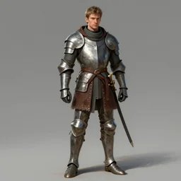 man in a gambeson, fantasy, medieval, character design, single character concept art, medium shot, digital art, highly detailed, artstation, 4k,