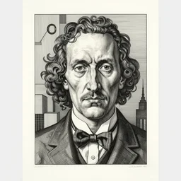 lithography on paper weird conceptual figurative post - morden monumental dynamic portrait by goya and escher and magritte and hogarth, illusion surreal art, highly conceptual figurative art, intricate detailed illustration, controversial poster art, polish poster art, geometrical drawings, no blur