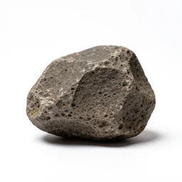 meteorite fragment, professional product shot, isolated on a pure white background, centered, entire object in frame, sharp focus, soft studio lighting