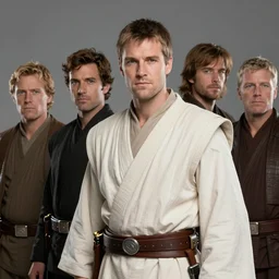 portrait of a Jedi knight, inspired by Jan Duursema, Darren Tan, Anthony Foti, Joseph Meehan and Darren Tan, concept art