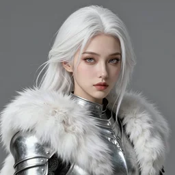 fur - lined armor!!! beautiful and elegant white haired female!! gorgeous ayes!! character concept art, sharp focus, octane render! unreal engine 5! highly rendered!! trending on artstation!! detailed linework!! illustration by artgerm and peter mohrbacher