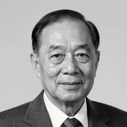 black and white portrait photo of lee kuan yew, slight smile, natural light, low contrast, photo by Peter Lindbergh, 8K
