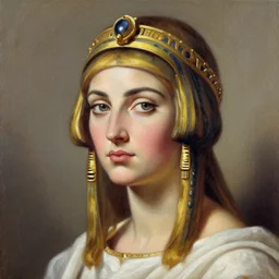 Portrait of Cleopatra, hand painting