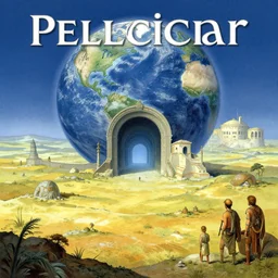 ancient times on a pellucidar landscape, portal to earth, art by brothers hildebrandt, book cover illustration