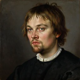 portrait of the son of joel egerton health ledger christ pratt leonardo dicaprio, oil painting by jan van eyck, northern renaissance art, oil on canvas, wet - on - wet technique, realistic, expressive emotions, intricate textures, illusionistic detail