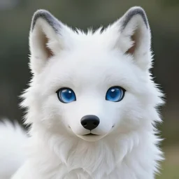 a beautiful portrait of a cute anthropomorphic humanoid white wolf fursona. big eyes. character design by cory loftis fenghua zhong ryohei hase isma