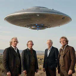 unpublished photo of UFO, by John Howe & Quentin Mabille & Dmitry Zaviyalov & Albert Bierstadt, hyperdetailed, photorealistic