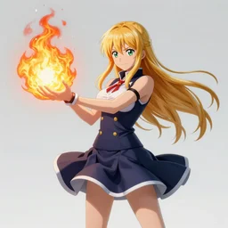 dslr photo of beautiful erza scarlet wearing a skirt and casting a fireball against ryu hayabusa from ninja gaiden, portrait photo, real photo, real camera, extreme detailed face and body, high quality, moody lighting, fast paced lines, sharp quality, enchanting, 8 k