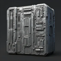 3d sculpt of a thick square industrial scifi spaceship facade inspired by the matrix, star wars, ilm, beeple, star citizen halo, mass effect, starship troopers, elysium, the expanse, high tech industrial, Artstation Unreal W-960