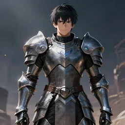 Anime character with armor in HD, artstation, Greg rutkowski, cinematic