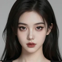beautiful portrait goth girl, big eyes, aolt head, sharp focus, smooth, digital illustration, by mcbess, dore, symmetry, by damien hirst and alexander mcqueen, trending on artstation