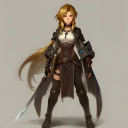 concept art of aerith gainsborough, trending on artstation