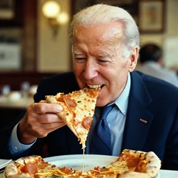 color film of joe biden eating pizza in an italian restaurant 1 9 9 4 im the film of good will hunting, grinning, close up, detailed