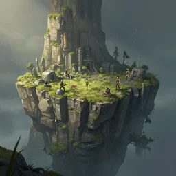 photo environement post futurist cliff : 4, 4 k rtx hdr volume light concept studio matte painting environement digital illustration style art that looks like it is from borderlands and by feng zhu and loish and laurie greasley, victo ngai, andreas rocha, john harris by jesper ejsing, by rhads, makoto shinkai and lois van baarle