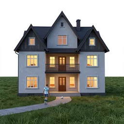 house, by greg rutkowski, by anton fadeev, by rhads, 4 k, volumetric lighting, ⚽