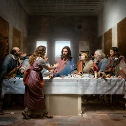 jesus slapping your mom at the last supper