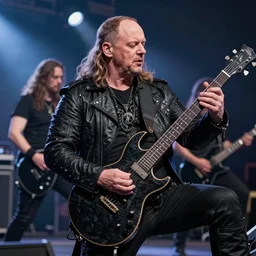 high quality photography of olaf scholz playing in a black metal band, trending on artstation, detailed, adward winning