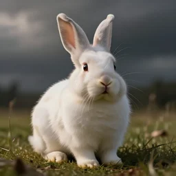 a fluffy bunny