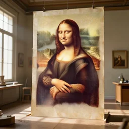 invention designed by da vinci inside a room lit by sun