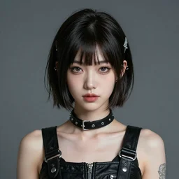 portrait of a beautiful dollpunk woman, detailed, symmetry feature, award winning H-512 W-512 N-6