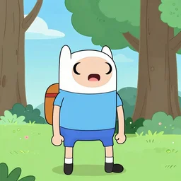 finn the human from adventure time 2 0 1 0 cartoon screencap