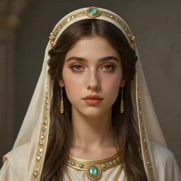 a stunning portrait of ruyko matoi as an ancient greek priestess, close up portrait, digital art by ross tran and angel ganev, highly detailed, trending on artstationhq