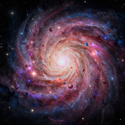 the universe, art by leonid afremov, vibrant colours, digital art, beautiful, highly detailed, intricate, volumetric lighting, art by art by artgerm and greg rutkowski and alphonse much, 4 k