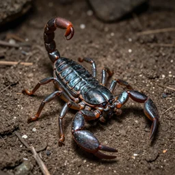 a metallic scorpion