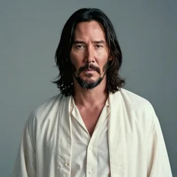 Keanu Reeves as Jesus Christ 4K quality hyper realistic