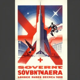 a soviet era propaganda poster, retrofuturistic, swiss style poster composition